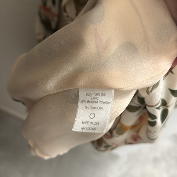 Amour Vert Floral Silk Dress - Picture 3 of 4